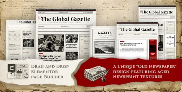 Gazette — Vintage News & Editorial Magazine WordPress Theme