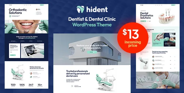Hident - Dentist & Dental Clinic WordPress Theme