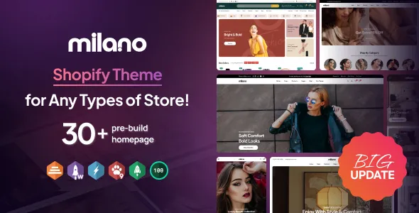 Milano – Modern Multipurpose Shopify Theme
