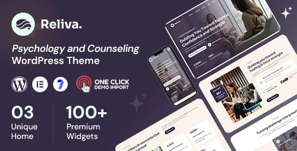 Reliva - Psychology and Counseling WordPress Theme