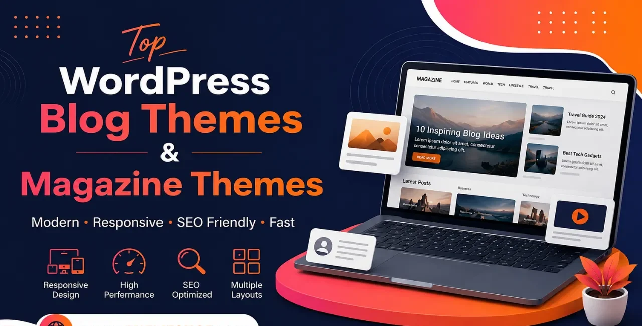 Top WordPress Blog Themes & Magazine Themes