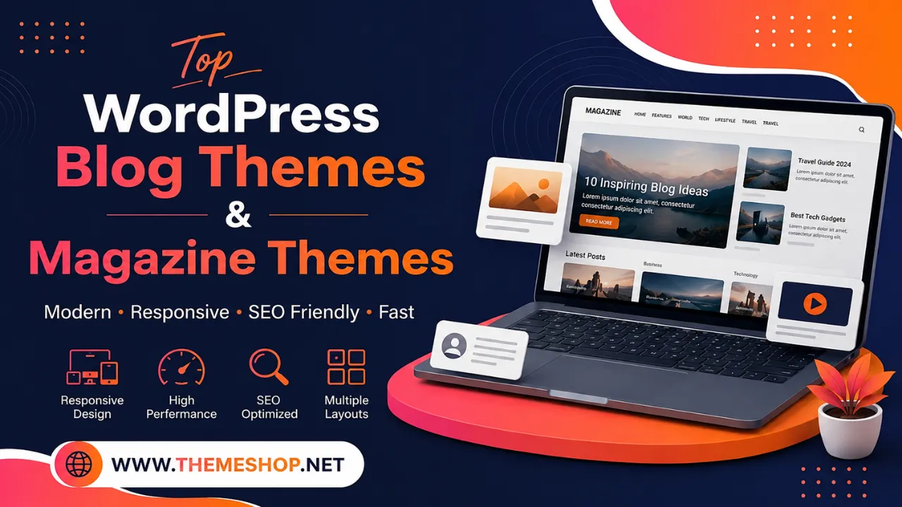Top WordPress Blog Themes & Magazine Themes