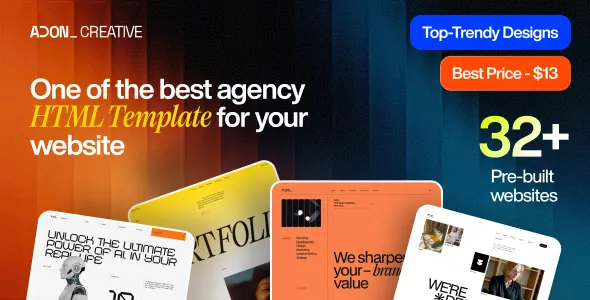 Adon – Creative Agency Portfolio WordPress Theme