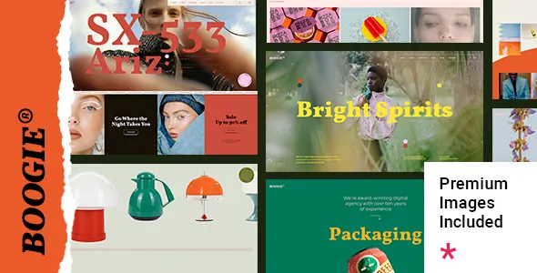 Boogie - Design Agency and Portfolio WordPress Theme