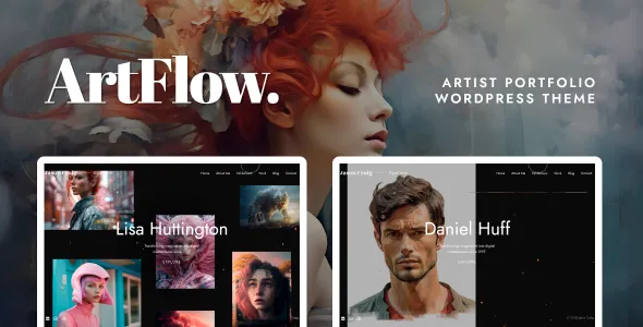 ArtFlow - Artist, Painter Portfolio WordPress Theme