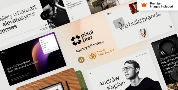 Pixelpiernyc - Portfolio Freelancer WordPress Theme