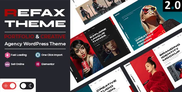 Refax - Creative Portfolio & Agency WordPress Theme