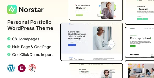 Norstar - Personal Portfolio WordPress Theme