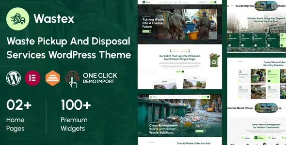 Wastex- Waste Pickup and Disposal Services WordPress Theme