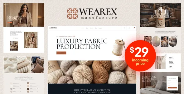Wearex - Tailor & Textile WordPress Theme