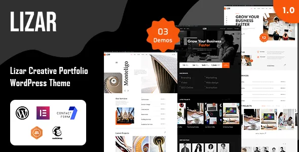 Lizar - Creative Portfolio WordPress Theme