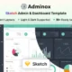 Adminox – Sketch Admin & Dashboard UI Kit Template