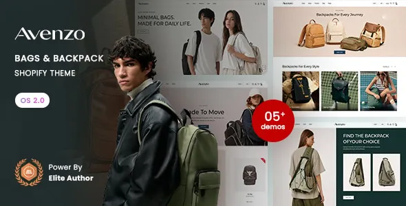 Avenzo - Bags & Backpack Shopify 2.0 Theme
