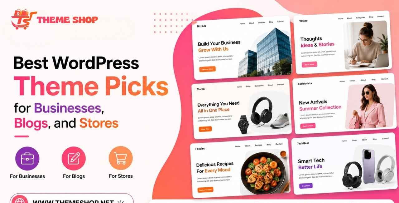 Best WordPress Theme Picks for Businesses, Blogs, and Stores