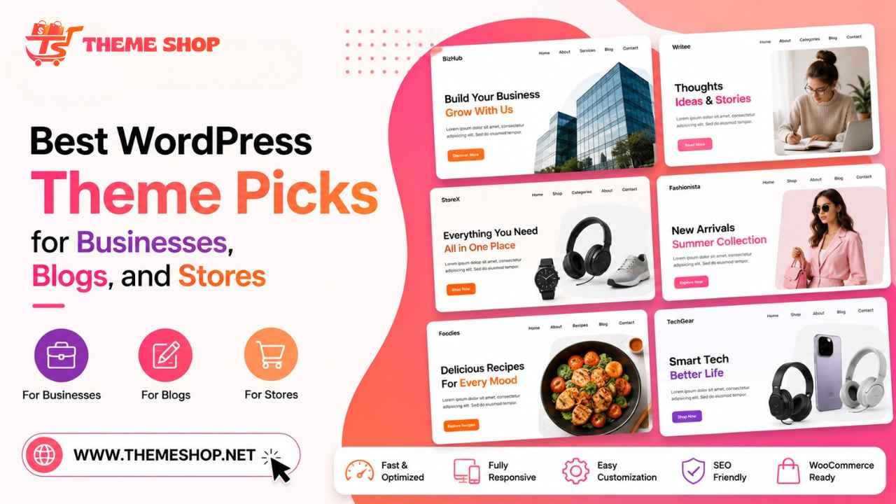 Best WordPress Theme Picks for Businesses, Blogs, and Stores