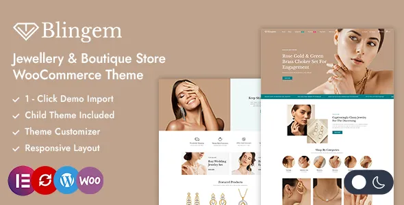 Blingem - Diamond Jewelry Store WooCommerce Theme