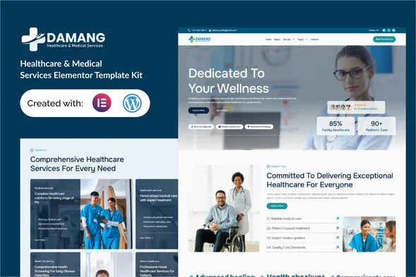 Damang - Healthcare & Medical Services Elementor Template Kit