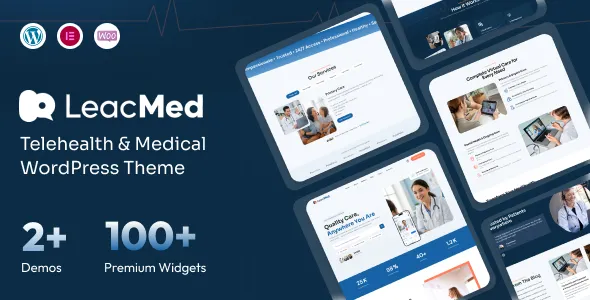 Leacmed – Telehealth & Medical WordPress Theme