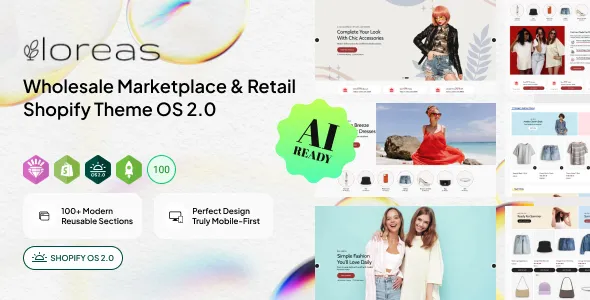 Loreas Wholesale Marketplace & Retail Shopify Theme OS 2.0