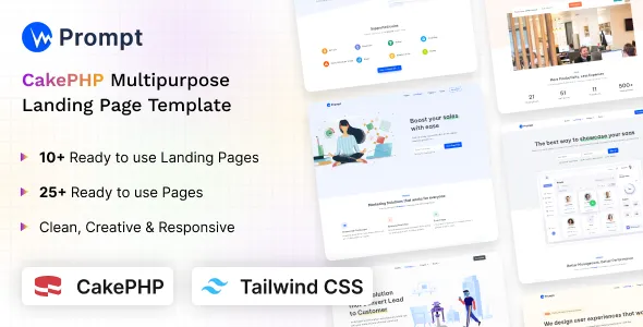 Prompt - Modern & Multipurpose CakePHP Tailwind CSS Template