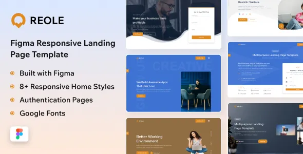 Reole - Sketch Business Landing Page Template