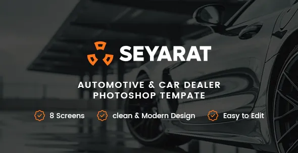 Seyarat Automotive & Car Dealer Photoshop Template