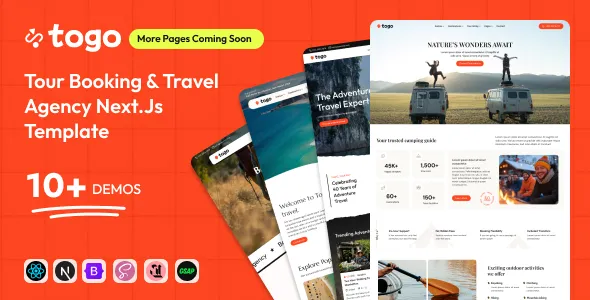 Togo - Travel & Tour Booking Agency NextJs Template