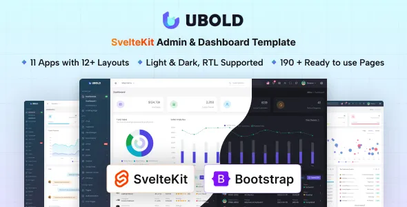 UBold - SvelteKit Admin & Dashboard Template