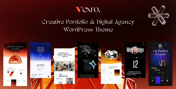 Vextro - Creative portfolio & Digital Agency WordPress Theme