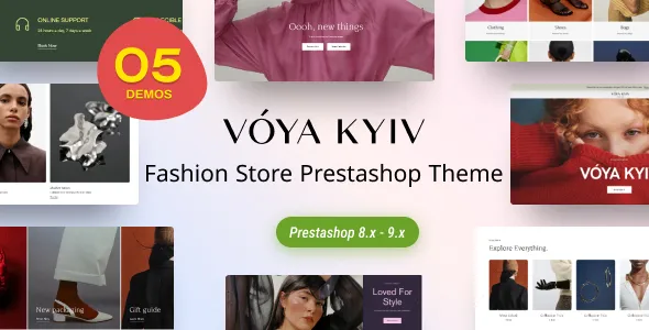 Voya Elementor - Fashion Store Prestashop Theme