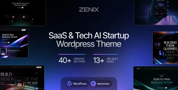 Zenix - AI Agency & Technology WordPress Theme
