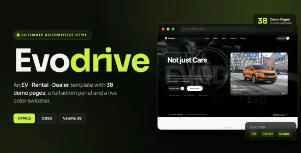 Evodrive — Car Rental & Dealer WordPress Theme