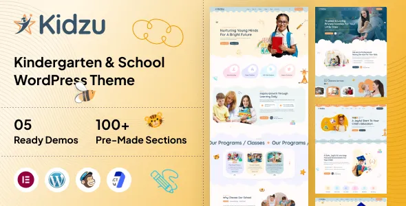Kidzu - Kindergarten & School WordPress Theme