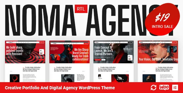 Noma – Creative Portfolio And Digital Agency WordPress Theme