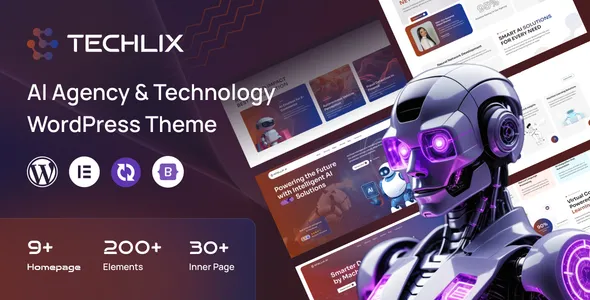 Techlix - AI Agency & Startup WordPress Theme