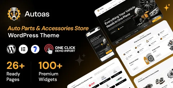 Autoas - Auto Parts and Accessories Store WordPress WooCommerce Theme