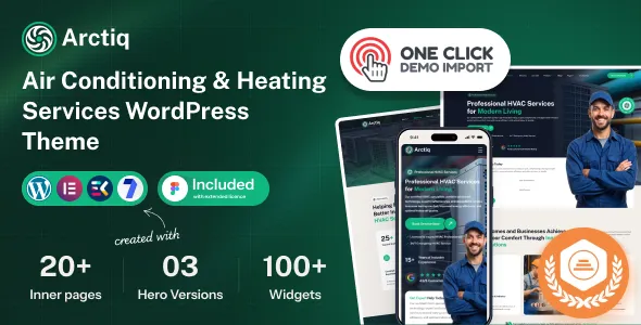Arctiq – Air Conditioning & Heating Services WordPress Theme