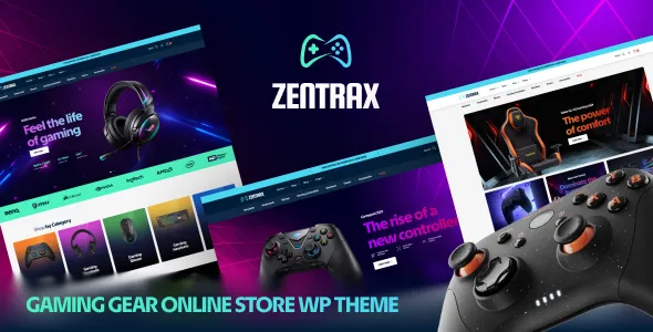 Zentrax – Gaming Gear Online Store WordPress Theme