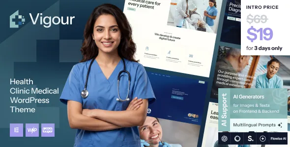 Vigour - Health Clinic Medical WordPress Theme