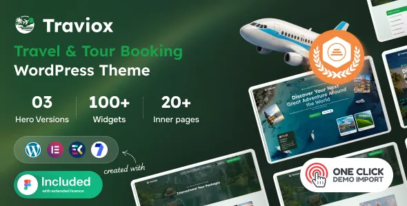 Traviox – Modern Travel & Tour Booking WordPress Theme