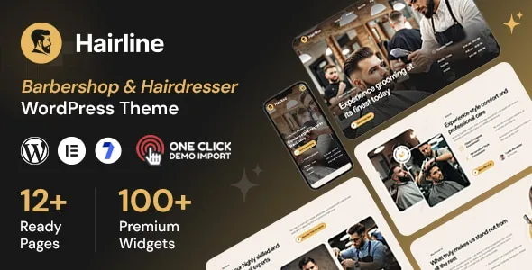 Hairline – Barbershop & Hair Salon WordPress Theme