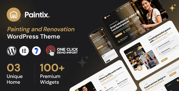 Paintix - Painting & Renovation WordPress Theme