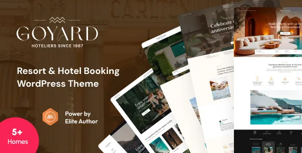 Goyard - Resort and Hotel Booking WordPress Theme