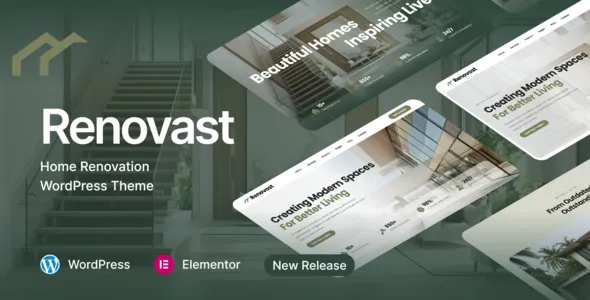 Renovast - Home Renovation & Remodeling Services WordPress Theme