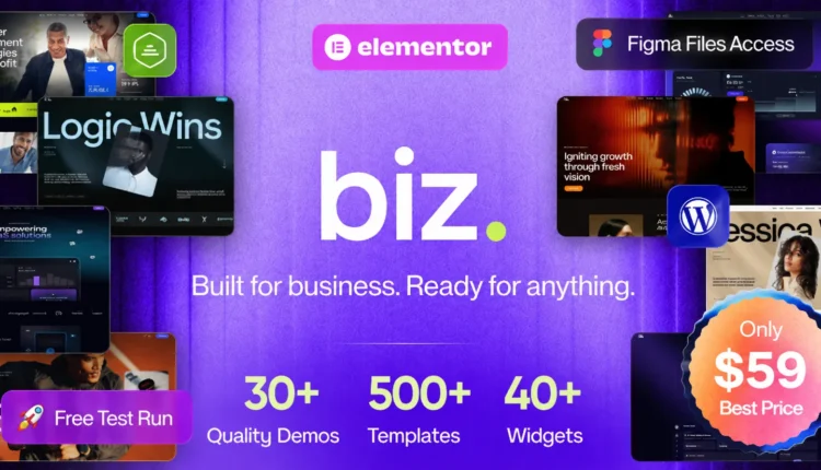 Biz - Business & Multipurpose Elementor WordPress Theme