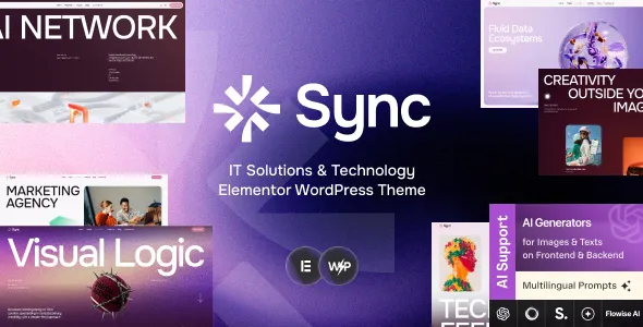 Sync - IT Solutions & Technology Elementor WordPress Theme