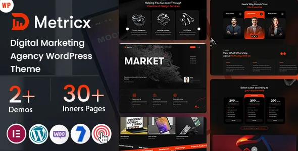 Metricx - Digital Marketing Agency WordPress Theme