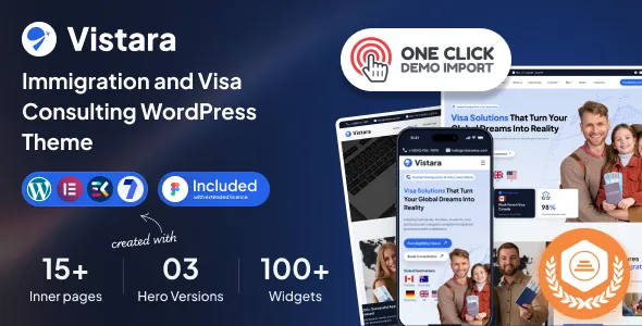 Vistara - Immigration and Visa Consulting WordPress Theme