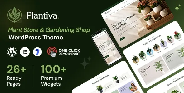 Plantiva - Plant Store & Gardening Shop WooCommerce Theme