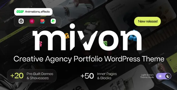 Mivon - Creative Agency Portfolio WordPress Theme